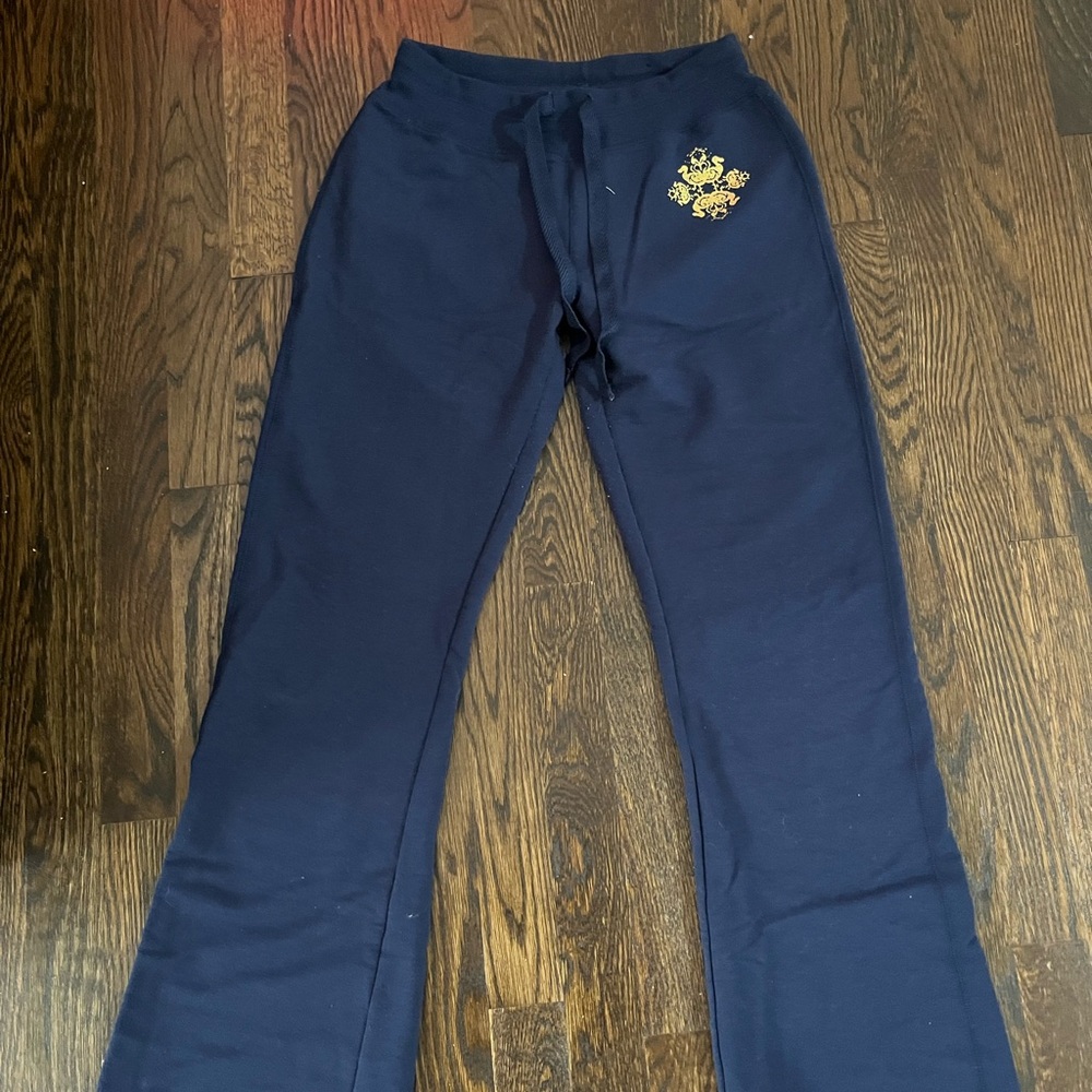 Navy Blue Kids Bottoms with Gold Emblem
